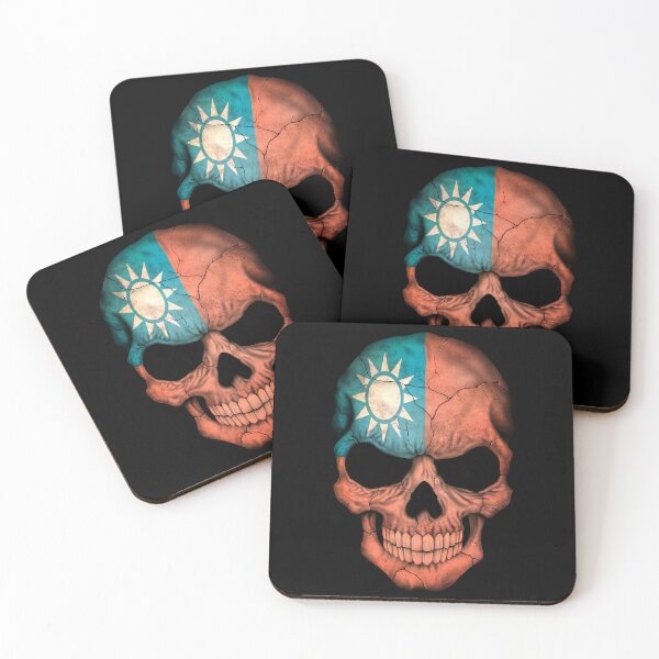 Item preview, Taiwan Flag Skull designed and sold by JeffBartels.