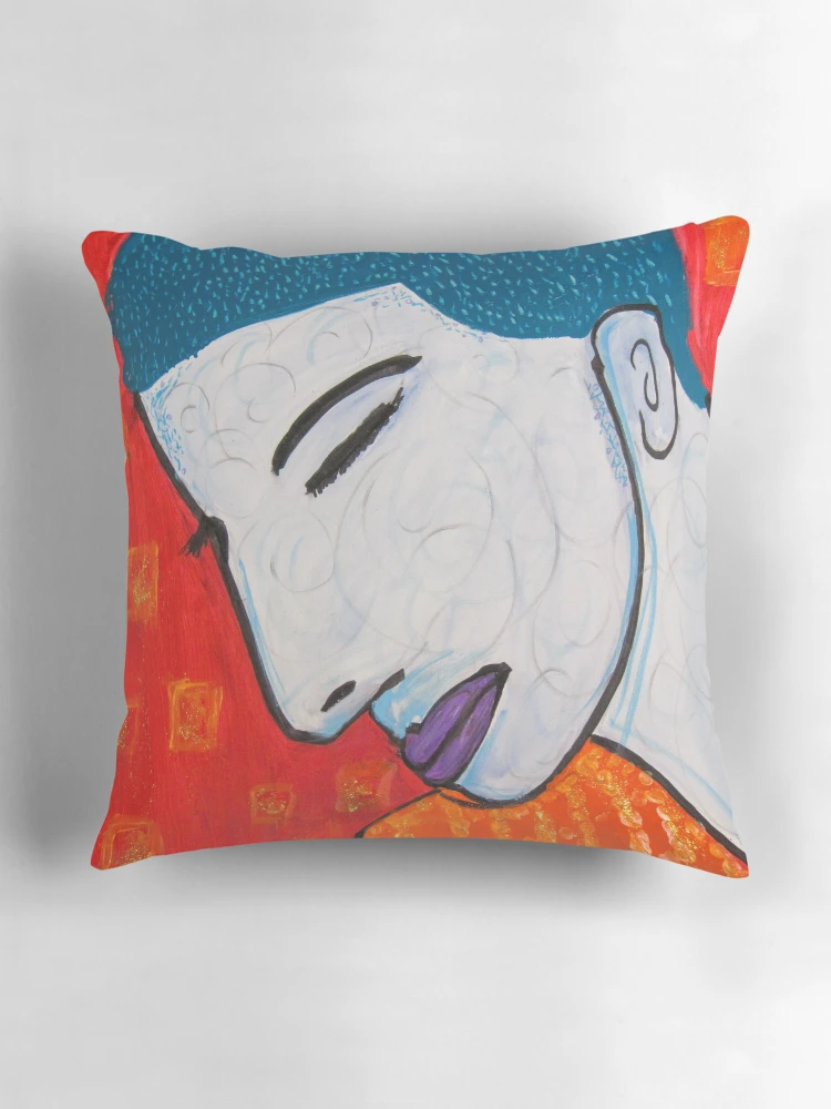 Thumbnail 3 of 4, Pillow, Luca designed and sold by RandaRubyRed.