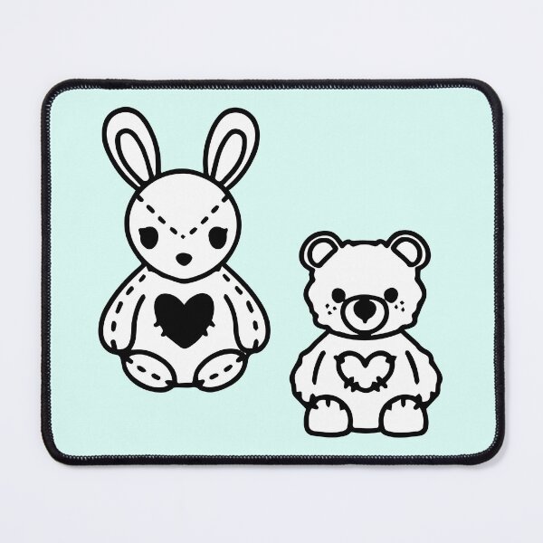Item preview, bunny and teddy bear designed and sold by XXgooddeedXX.