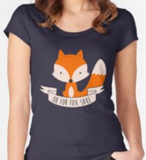 Oh For Fox Sake Women's Fitted Scoop T-Shirt