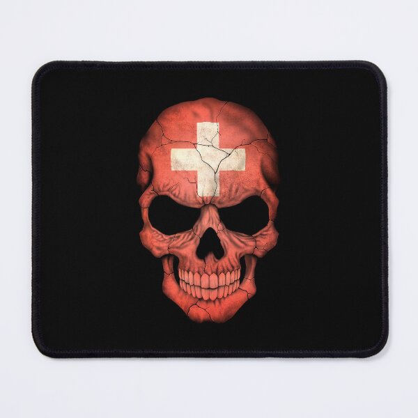 Item preview, Swiss Flag Skull designed and sold by JeffBartels.