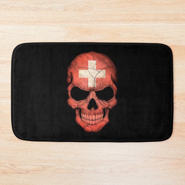 Item preview, Swiss Flag Skull designed and sold by JeffBartels.