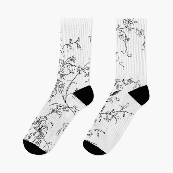 Item preview, Floral charcoal design designed and sold by i-cottagedesign.