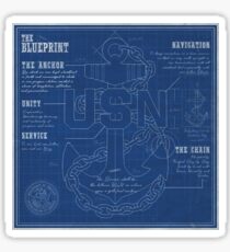 The Blueprint for success Sticker