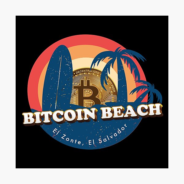 Artikel-Vorschau von Bitcoin-Strand, El Zonte, El Salvador, designt und verkauft von johnta17.