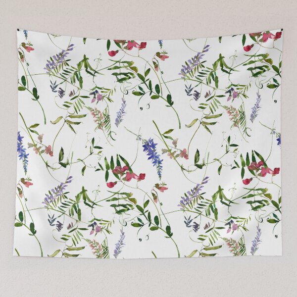 Item preview, Letter D Summer Flowers designed and sold by WildAliceArt.