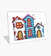 Watercolor houses Laptop Skin