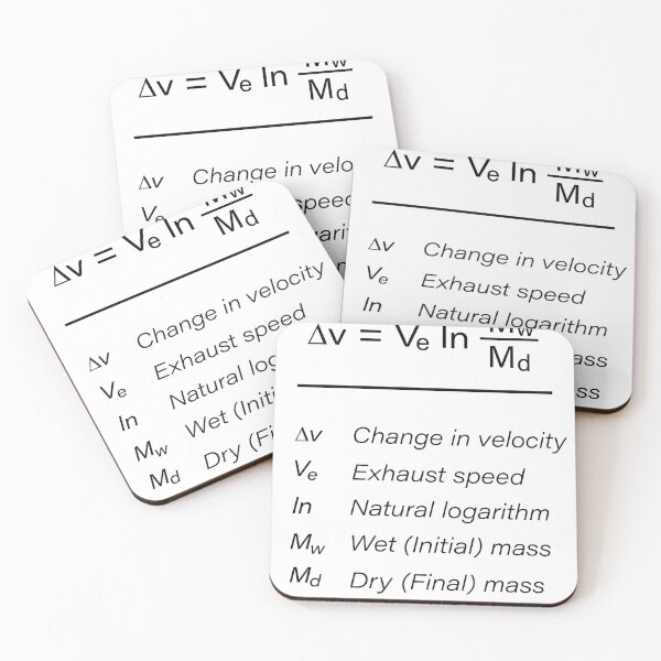 Item preview, Rocket Equation Formula - White designed and sold by Charlie Weenink.