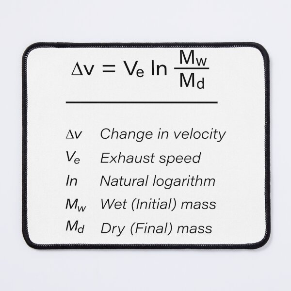 Item preview, Rocket Equation Formula - White designed and sold by Charlie Weenink.