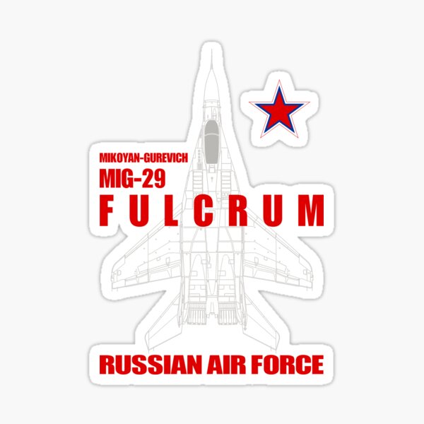 Mikoyan Mig-29 Fulcrum Russian Air Force Jet Fighter T-shirt