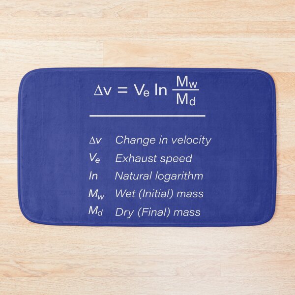 Item preview, Rocket Equation Formula - Blue designed and sold by Charlie Weenink.