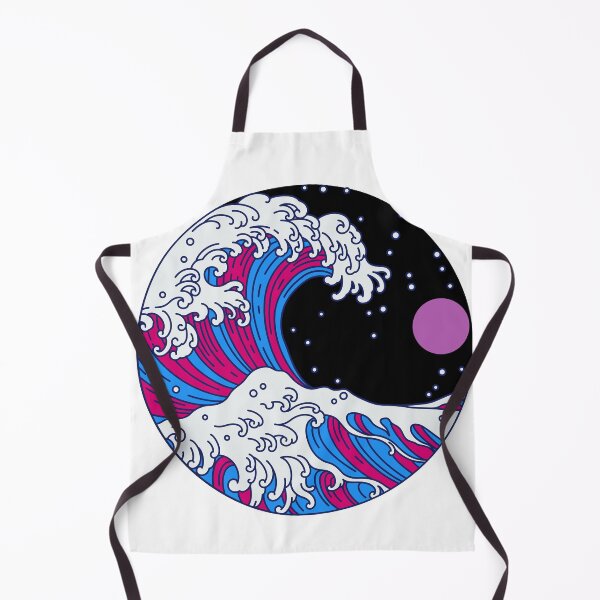 Item preview, Circular Japanese Bi Wave. Bisexual Pride designed and sold by Subtle Pride Shop.