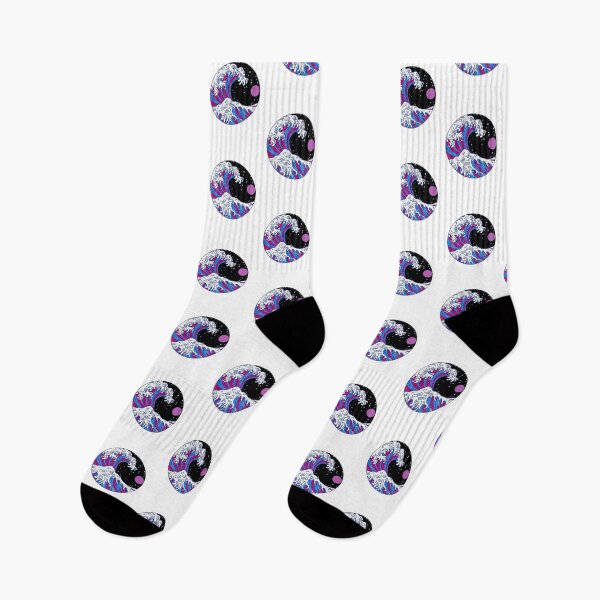 Item preview, Circular Japanese Bi Wave. Bisexual Pride designed and sold by Subtle Pride Shop.