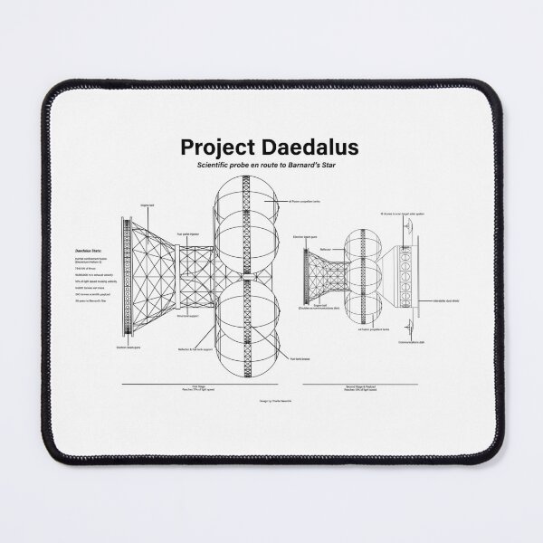 Item preview, Daedalus Technical Drawing - White designed and sold by Charlie Weenink.