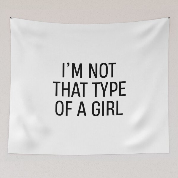 Item preview, Funny white lie Im not that type of a girl  designed and sold by TheMattDesigns.