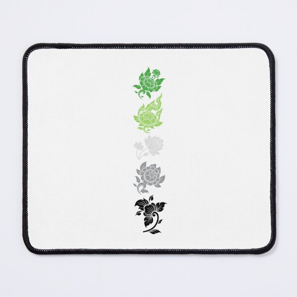 Item preview, Asian Flower Art Aro. Aromantic Pride designed and sold by Subtle Pride Shop.