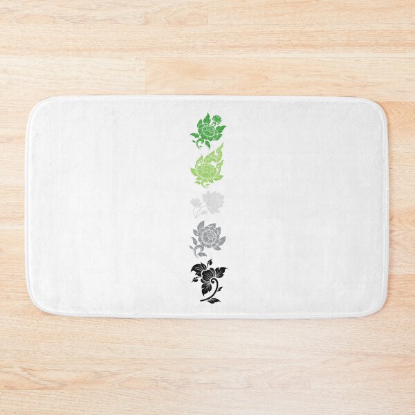 Item preview, Asian Flower Art Aro. Aromantic Pride designed and sold by Subtle Pride Shop.