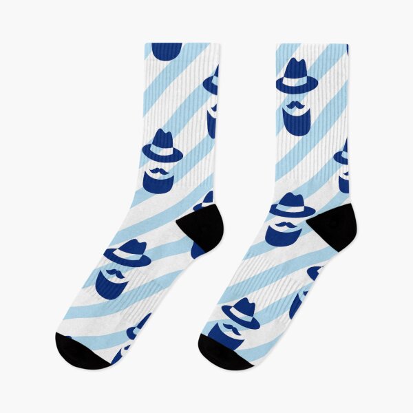 Item preview, Father Day Pattern Mustache Dad Pattern Daddy Blue Pattern New Baby Boy Baby Shower Party designed and sold by Dr.YesOrNo.