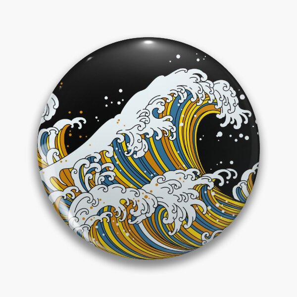 Item preview, Long Japanese Aro Ace Wave. Aroace Pride designed and sold by Subtle Pride Shop.