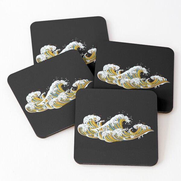 Item preview, Long Japanese Aro Ace Wave. Aroace Pride designed and sold by Subtle Pride Shop.