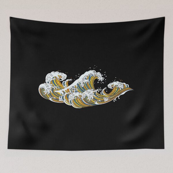 Item preview, Long Japanese Aro Ace Wave. Aroace Pride designed and sold by Subtle Pride Shop.