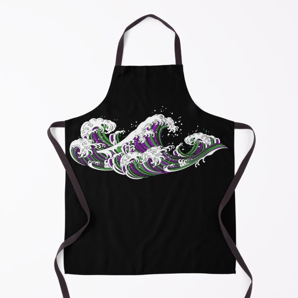 Item preview, Long Japanese Aro Ace Wave. Aroace Pride designed and sold by Subtle Pride Shop.