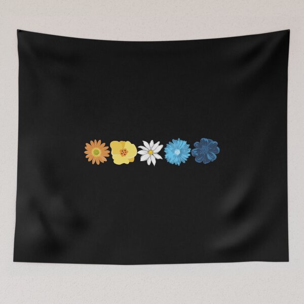 Item preview, Boho Pastel Flowers Aro Ace. Aroace Pride designed and sold by Subtle Pride Shop.