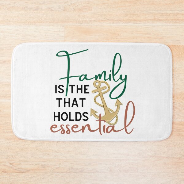 Item preview, Family is the anchor that holds essential, golden anchor designed and sold by Emily Roberts.