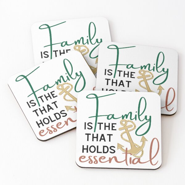 Item preview, Family is the anchor that holds essential, golden anchor designed and sold by Emily Roberts.