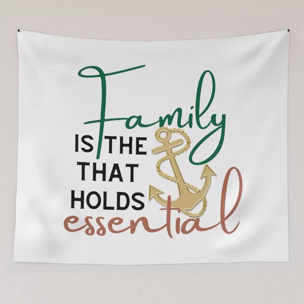 Item preview, Family is the anchor that holds essential, golden anchor designed and sold by Emily Roberts.