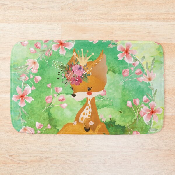 Item preview, Watercolor Floral Fox designed and sold by Lylabean22.