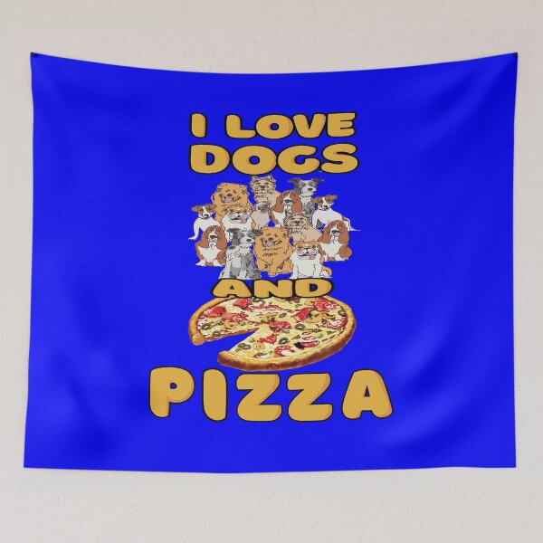 Item preview, Funny Humor Pizza Lover I Love Dogs And Pizza designed and sold by fantasticdesign.
