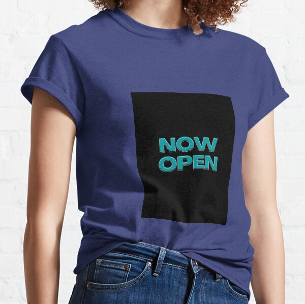 Now open blue design Classic T-Shirt