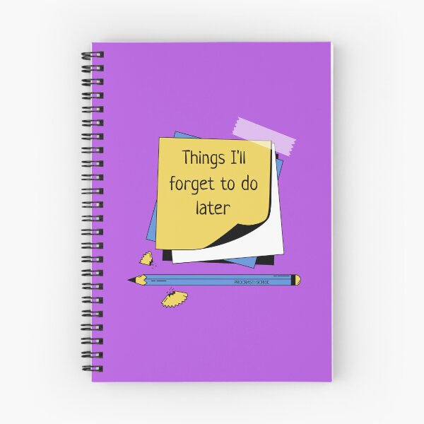Item preview, Things Ill Forget To Do Later Funny Sticky Note designed and sold by IronicBGear.