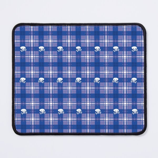 Item preview, Blue Skull Variegated Lumberjack Plaid designed and sold by GnuArt.