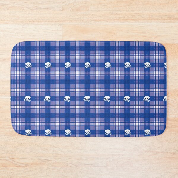 Item preview, Blue Skull Variegated Lumberjack Plaid designed and sold by GnuArt.