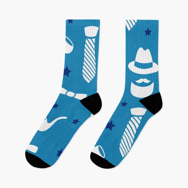 Item preview, Father Day Pattern Mustache Dad Pattern Daddy Blue Pattern New Baby Boy Baby Shower Party designed and sold by Dr.YesOrNo.