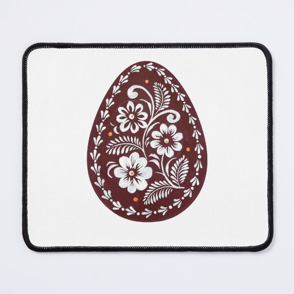 Item preview, Chocolate Easter Egg - Ukrainian Folk Art Design Pysanka designed and sold by Anna Bucciarelli.