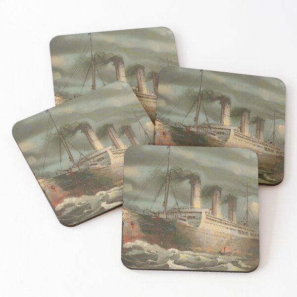 Item preview, SS Imperator at sea - painting by Eliott Sontot designed and sold by Eliott Sontot.
