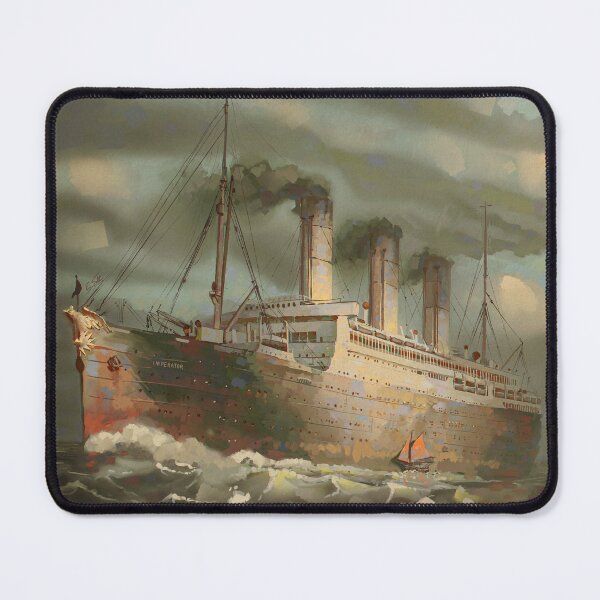 Item preview, SS Imperator at sea - painting by Eliott Sontot designed and sold by Eliott Sontot.