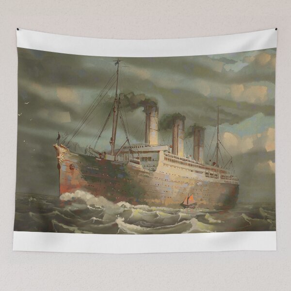 Item preview, SS Imperator at sea - painting by Eliott Sontot designed and sold by Eliott Sontot.