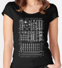 Modular 2 White Women's Fitted Scoop T-Shirt