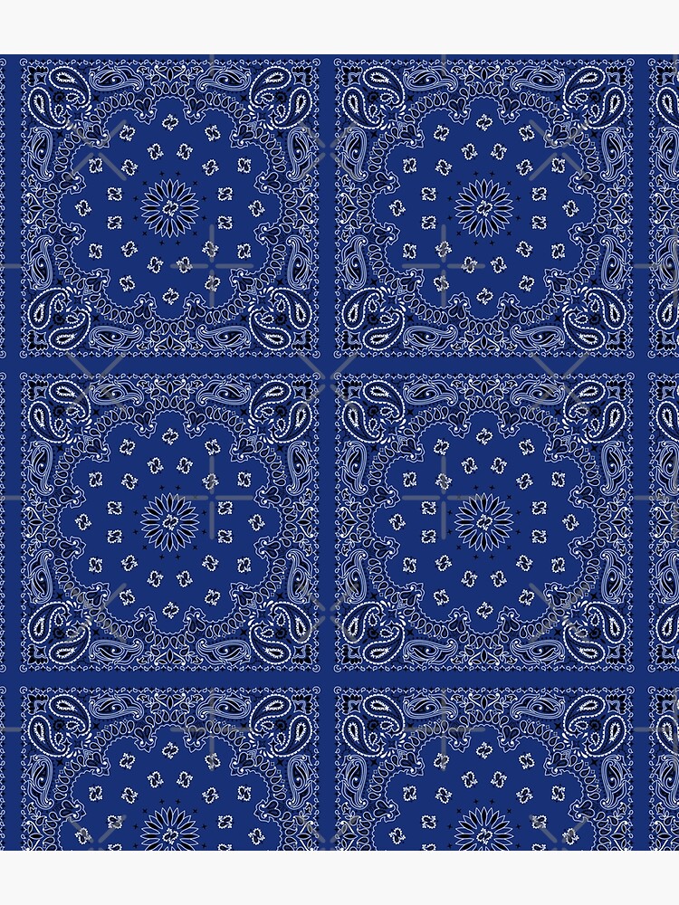 Blue Bandana Pattern\