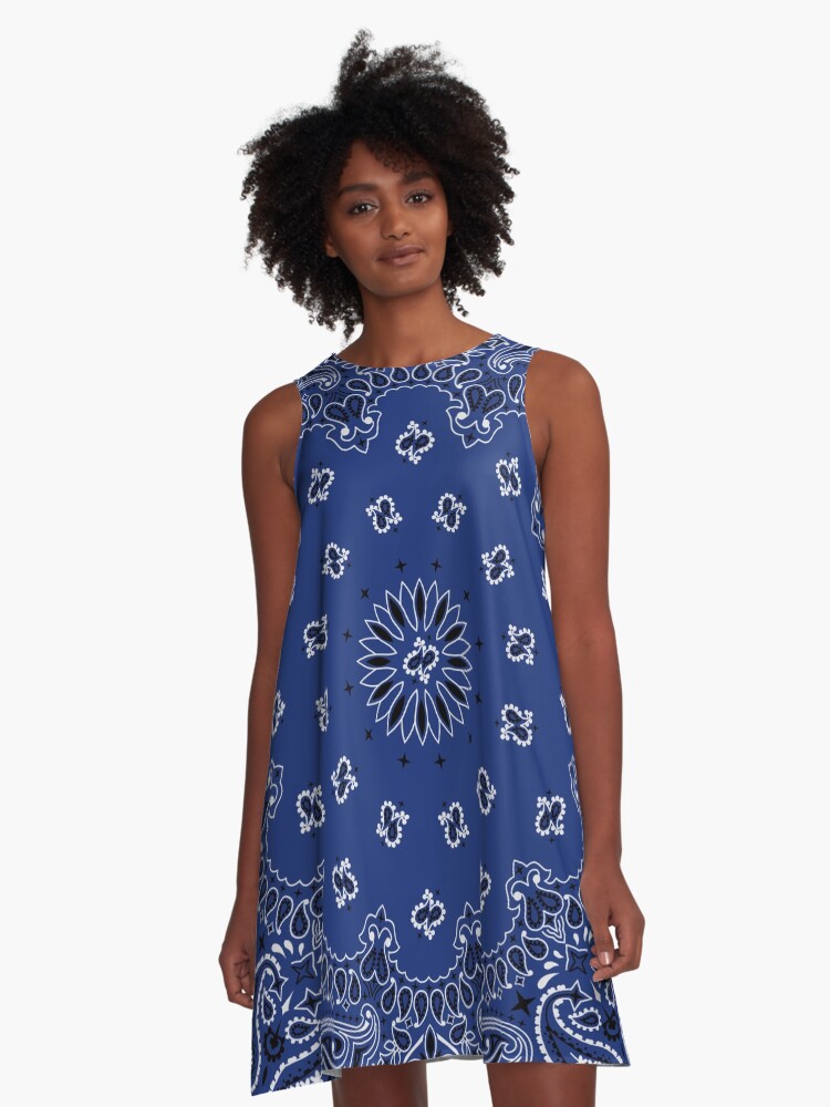 Blue bandana dress hotsell