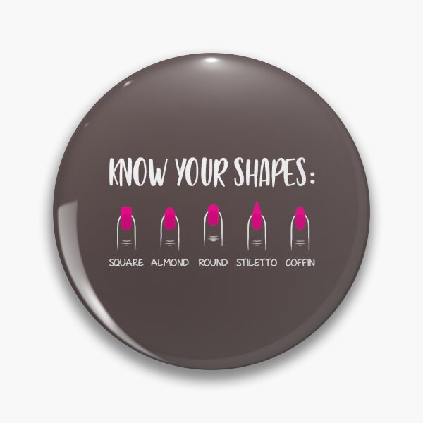 Item preview, Know Your Shapes Nail Tech Press On Nails print designed and sold by BridgetMagala.