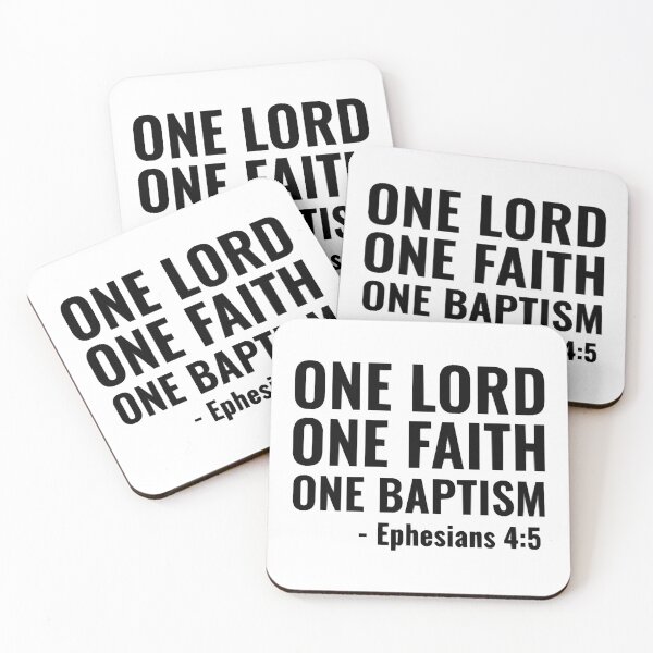 Item preview, One Lord One Faith One Baptism - Christian designed and sold by BridgetMagala.