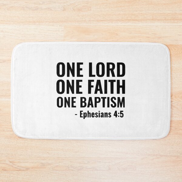 Item preview, One Lord One Faith One Baptism - Christian designed and sold by BridgetMagala.