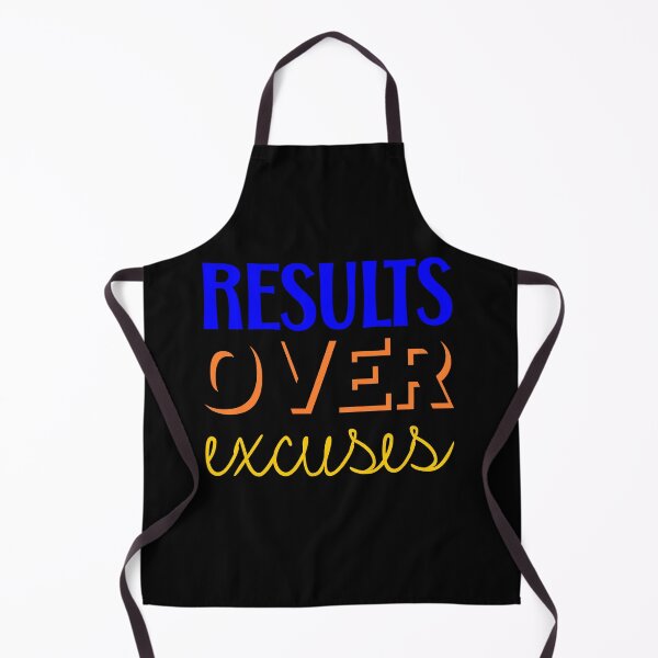 Item preview, Results Over Excuses Black Background designed and sold by artfulnotebook.