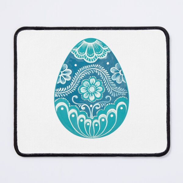 Item preview, Turquoise Easter Egg - Ukrainian Folk Art Design Pysanka designed and sold by Anna Bucciarelli.