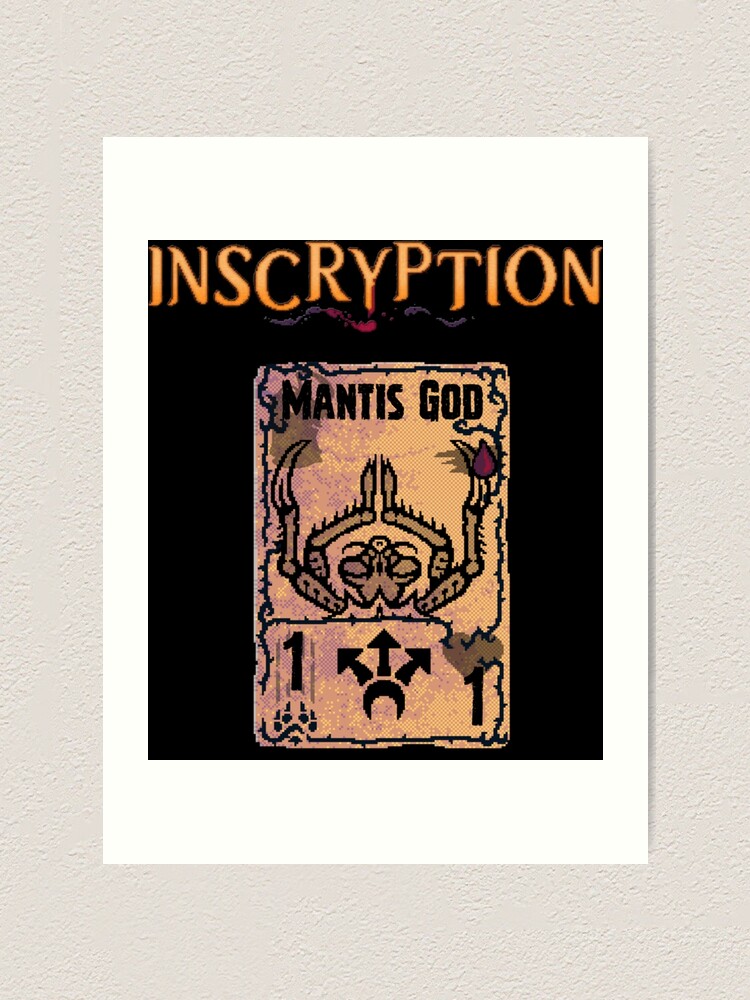 "Inscryption Psychological Horror Mantis God Card Game Halloween Scary Spooky Dark EscapeRoom